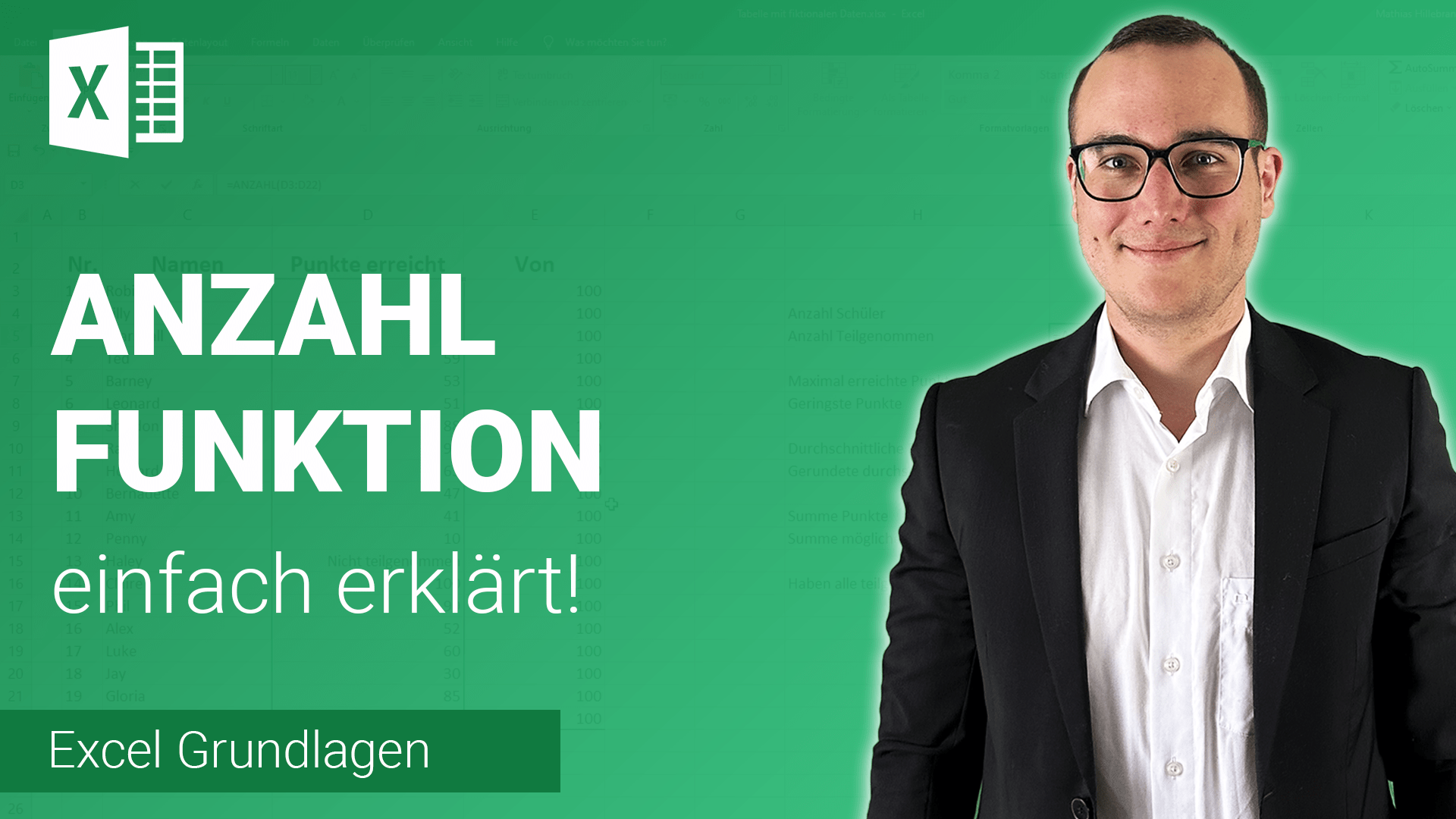 ANZAHL-Funktion einfach erklärt