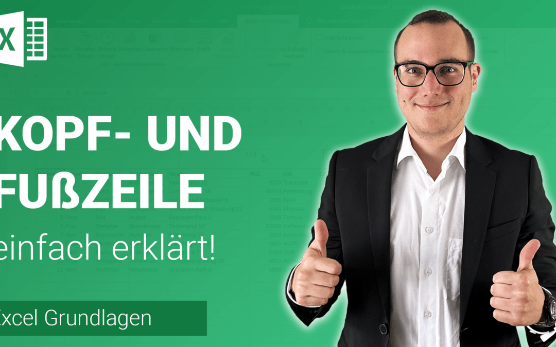 KOPF- und FUßZEILE einfügen einfach erklärt