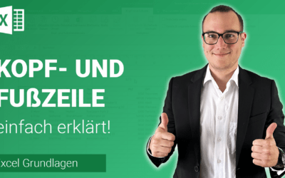 KOPF- und FUßZEILE einfügen einfach erklärt