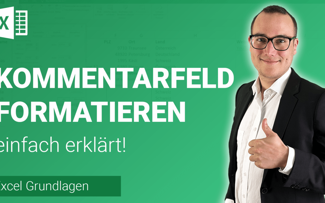 KOMMENTARFELD formatieren einfach erklärt
