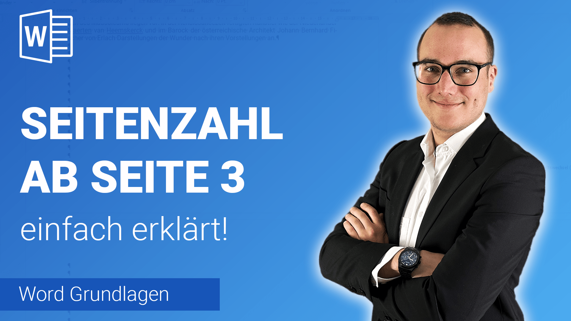 SEITENZAHL ab SEITE 3 BEGINNEN einfach erklärt