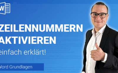 ZEILENNUMMERN einfügen einfach erklärt