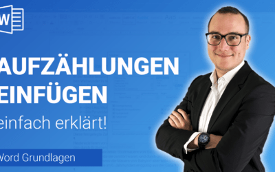 AUFZÄHLUNGEN einfügen einfach erklärt