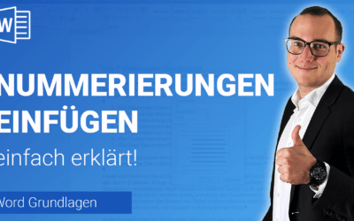NUMMERIERUNGEN einfügen einfach erklärt