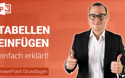 TABELLEN einfügen einfach erklärt