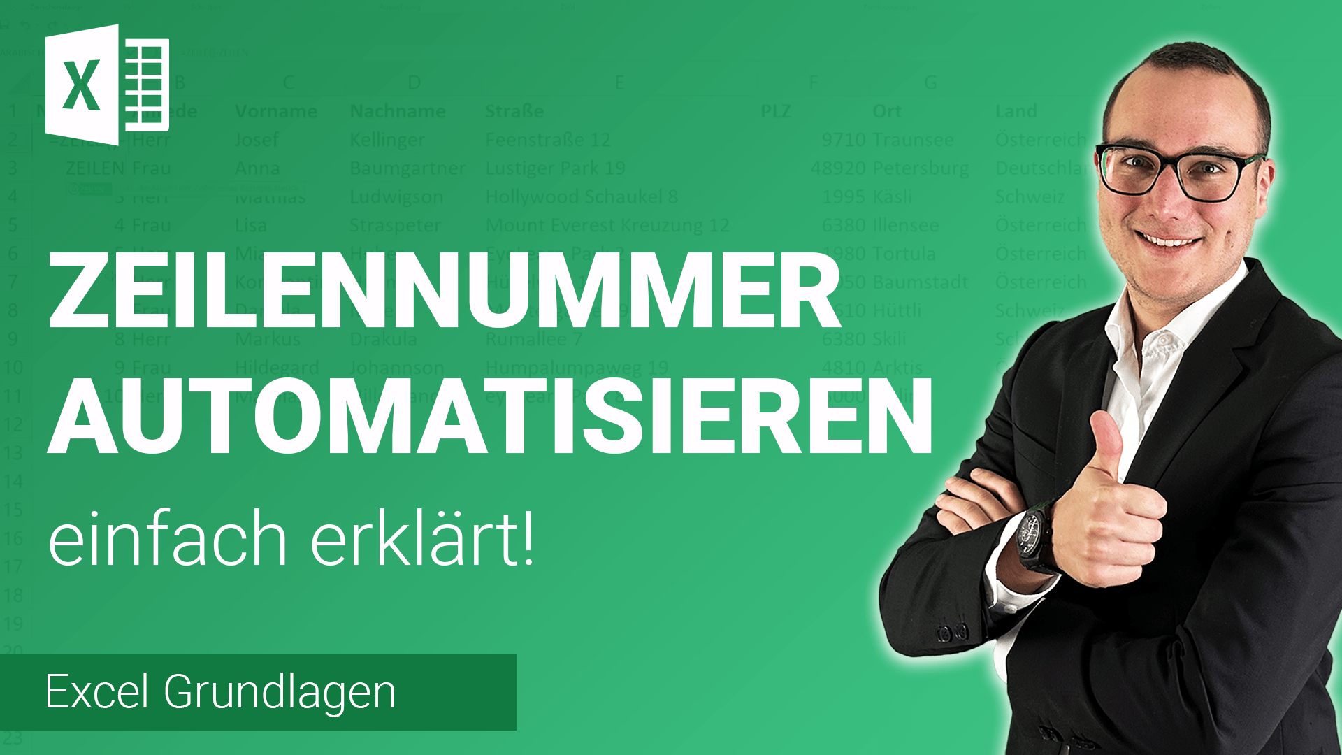 ZEILENNUMMERIERUNGEN AUTOMATISIEREN einfach erklärt