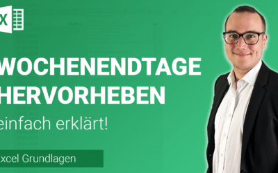 WOCHENENDTAGE HERVORHEBEN einfach erklärt
