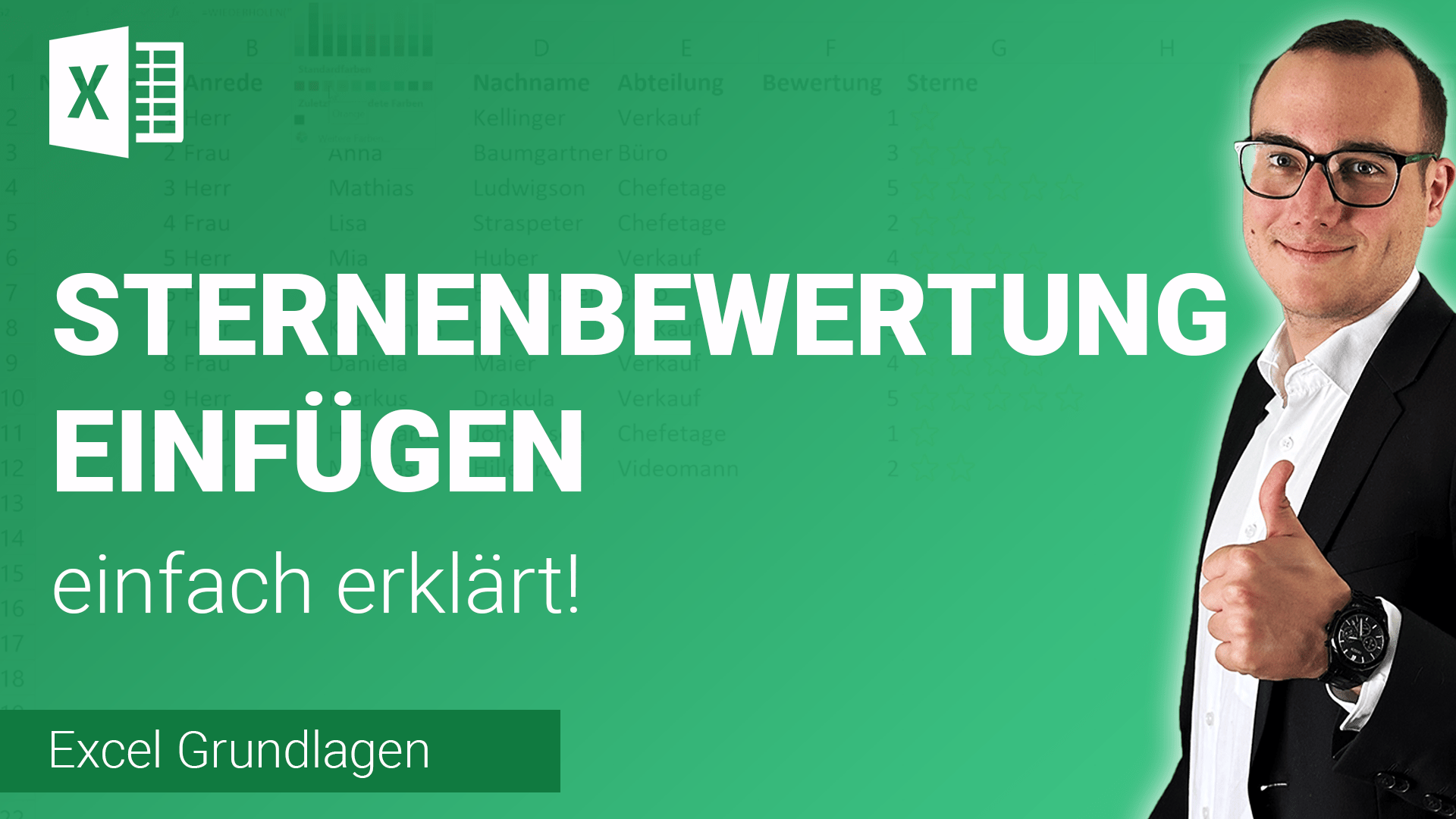 STERNENBEWERTUNG einfügen einfach erklärt