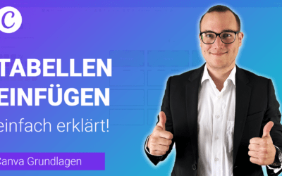 TABELLEN einfügen in Canva einfach erklärt