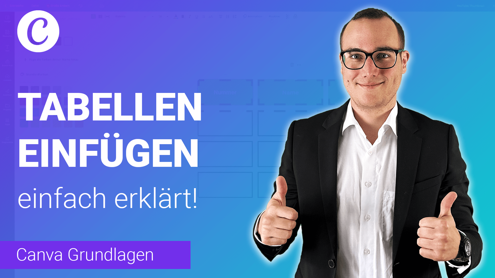 TABELLEN einfügen in Canva einfach erklärt