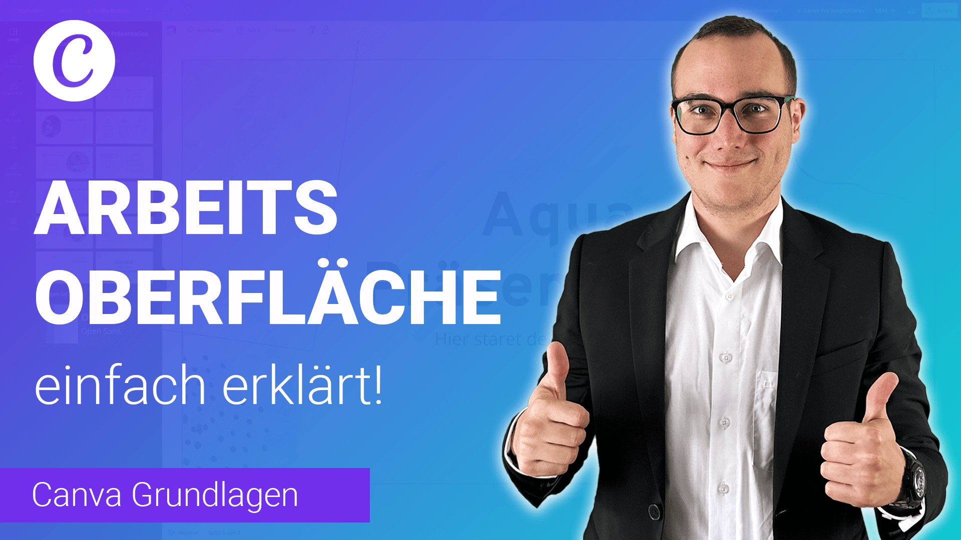 BEARBEITUNGSOBERFLÄCHE in Canva einfach erklärt