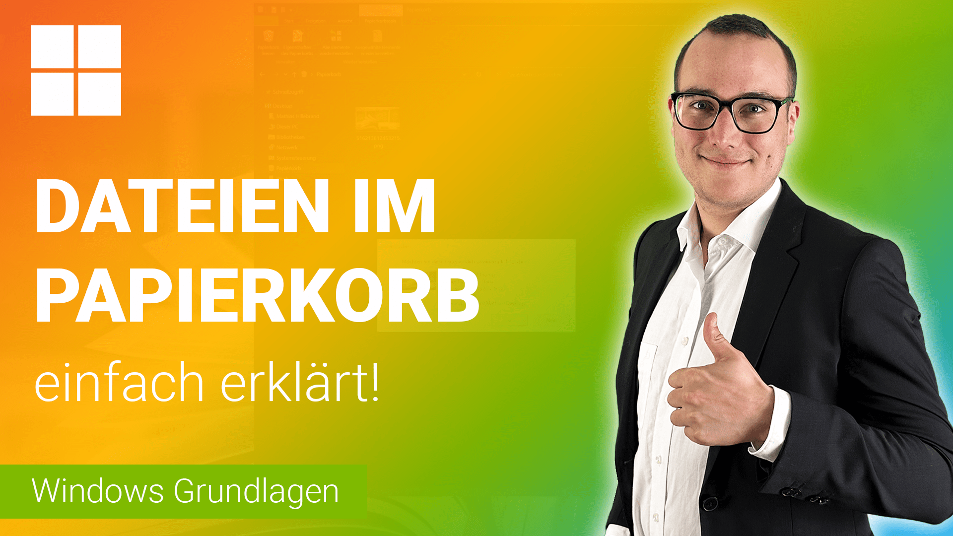 DATEIEN LÖSCHEN und WIEDERHERSTELLEN einfach erklärt