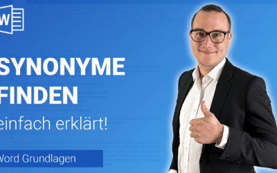 SYNONYME für WÖRTER finden einfach erklärt