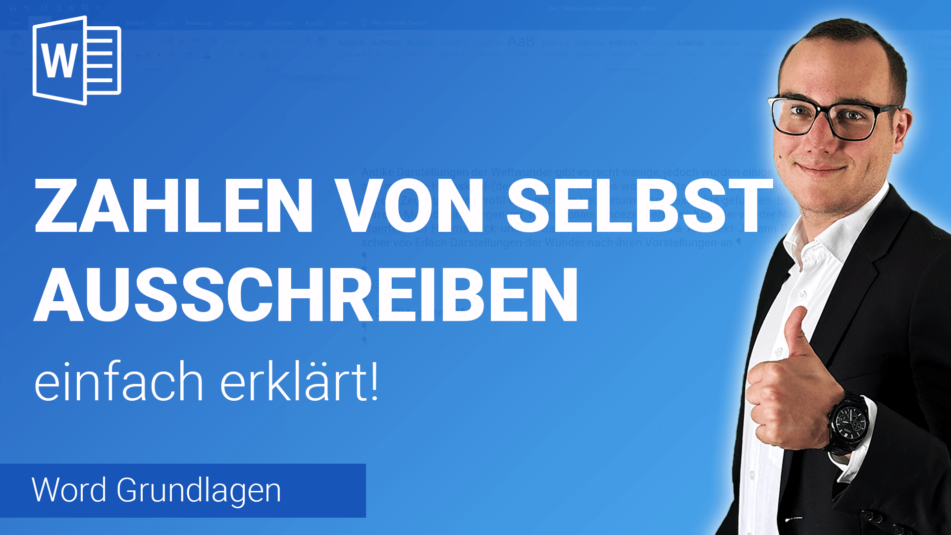 ZAHLEN automatisch AUSSCHREIBEN einfach erklärt