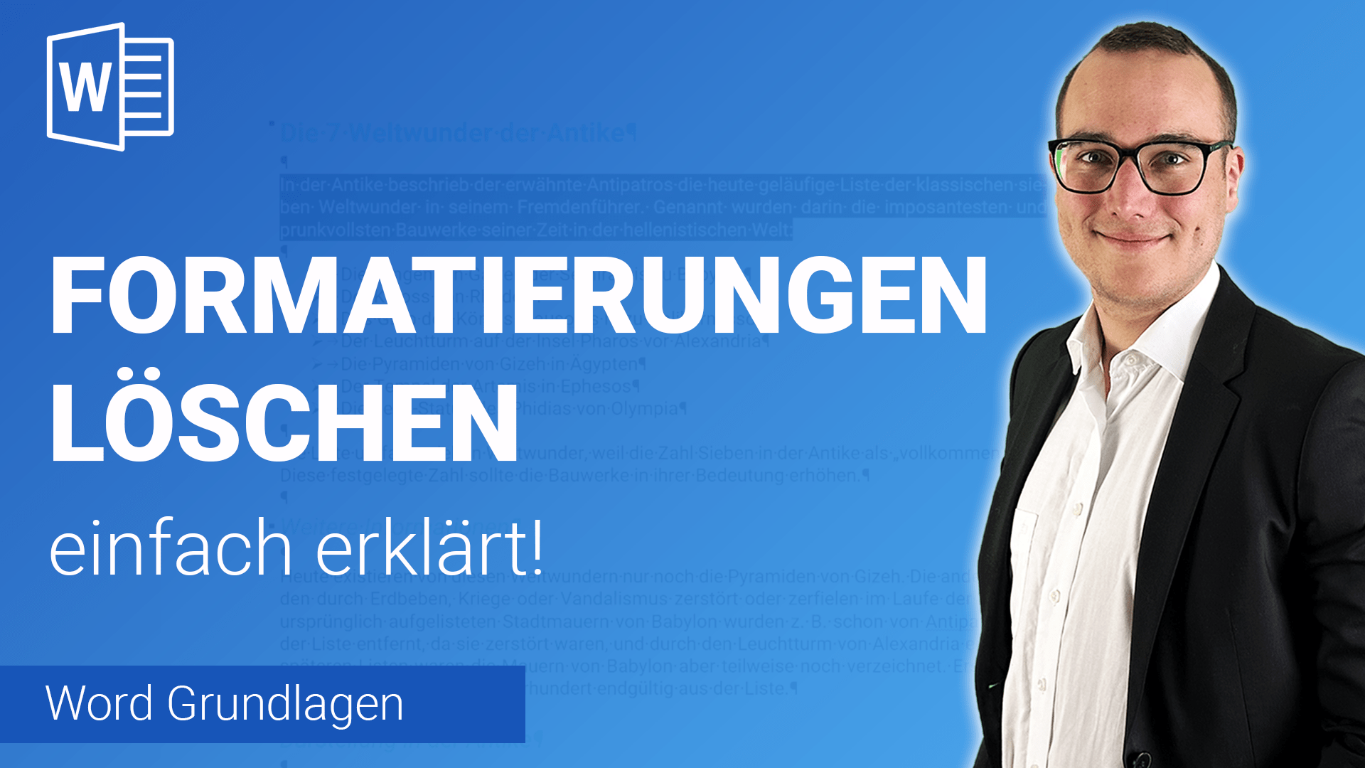 FORMATIERUNGEN entfernen einfach erklärt