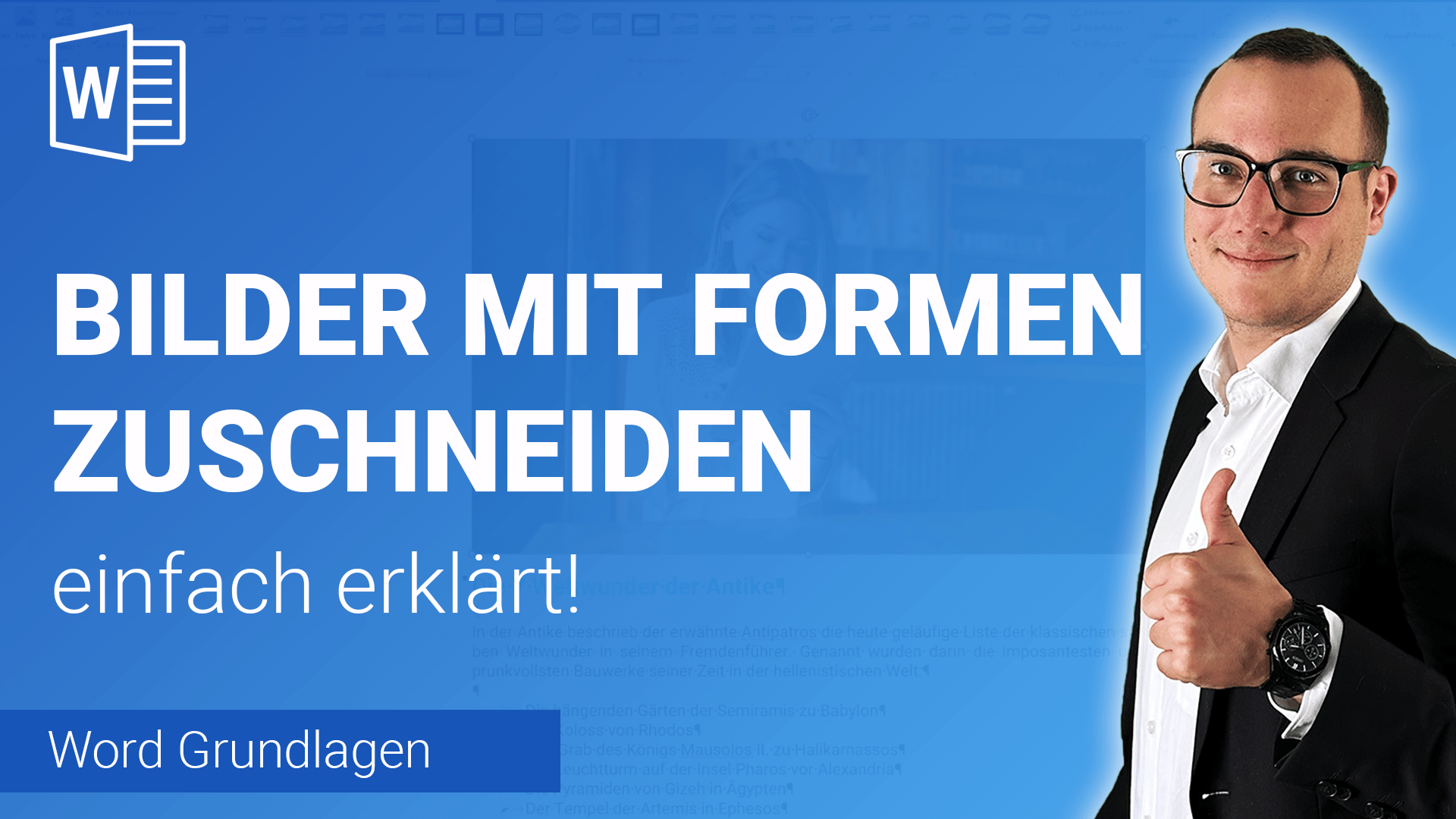 BILDER mit FORMEN zuschneiden einfach erklärt