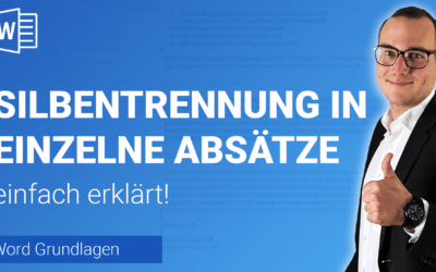 SILBENTRENNUNG in ABSÄTZEN deaktivieren einfach erklärt