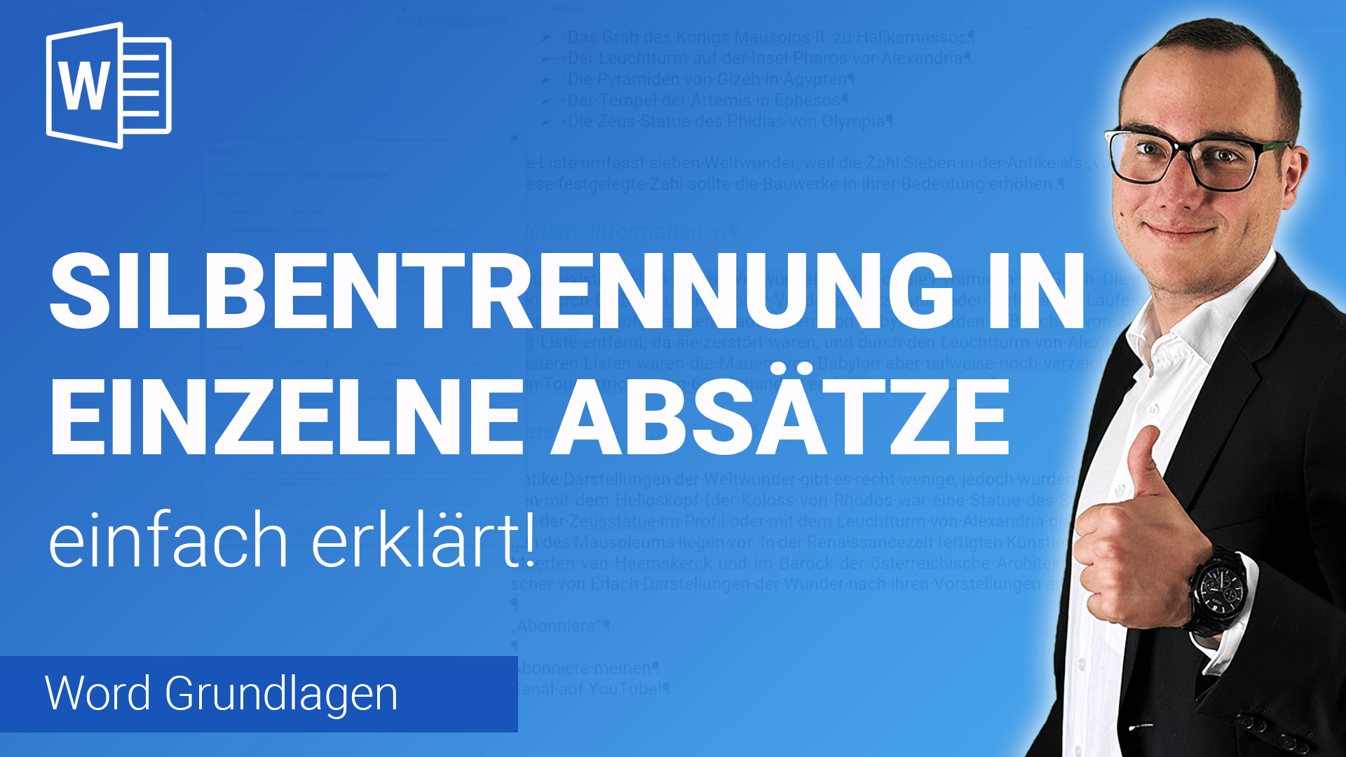 SILBENTRENNUNG in ABSÄTZEN deaktivieren einfach erklärt