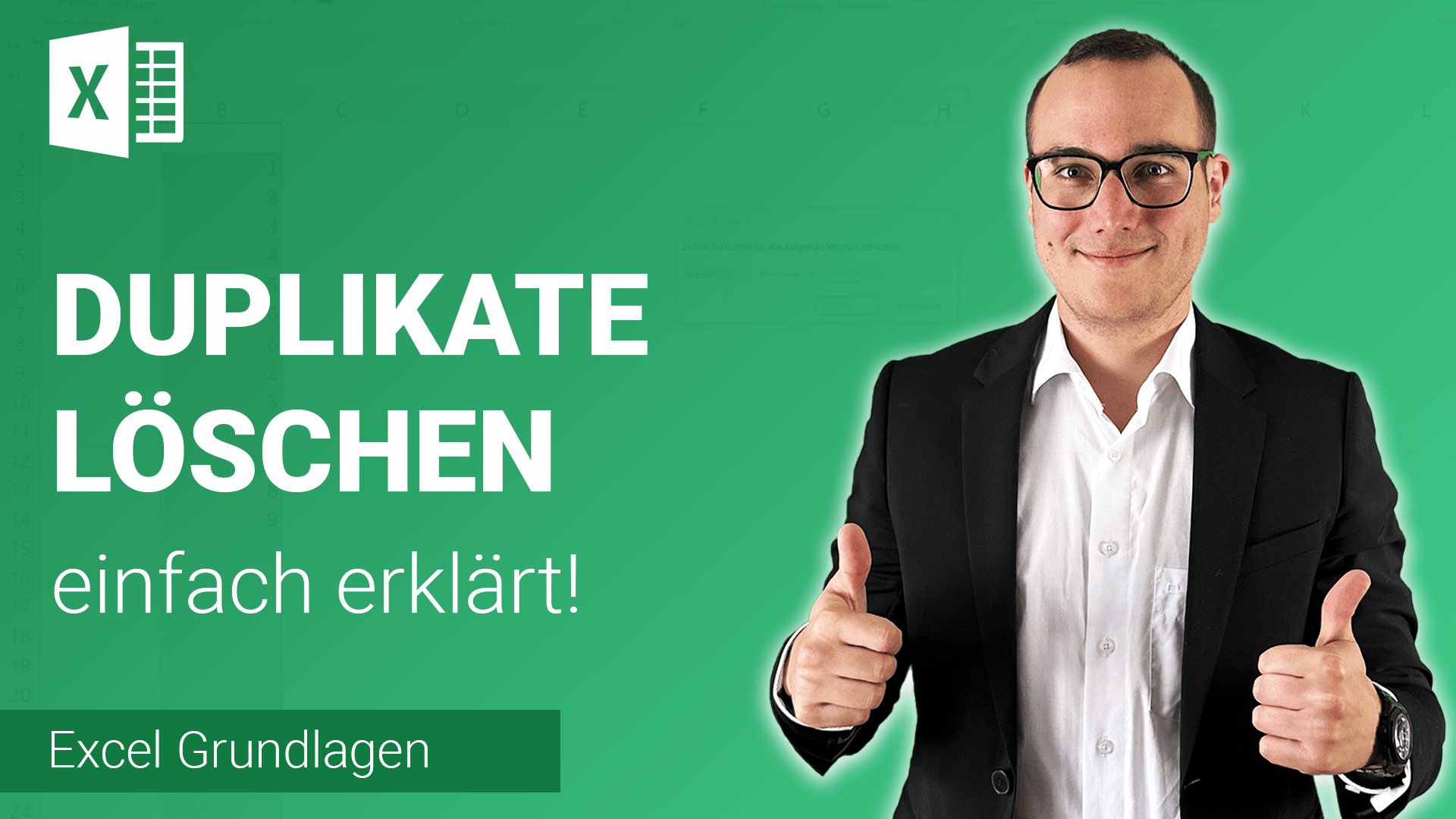 DUPLIKATE markieren und entfernen einfach erklärt