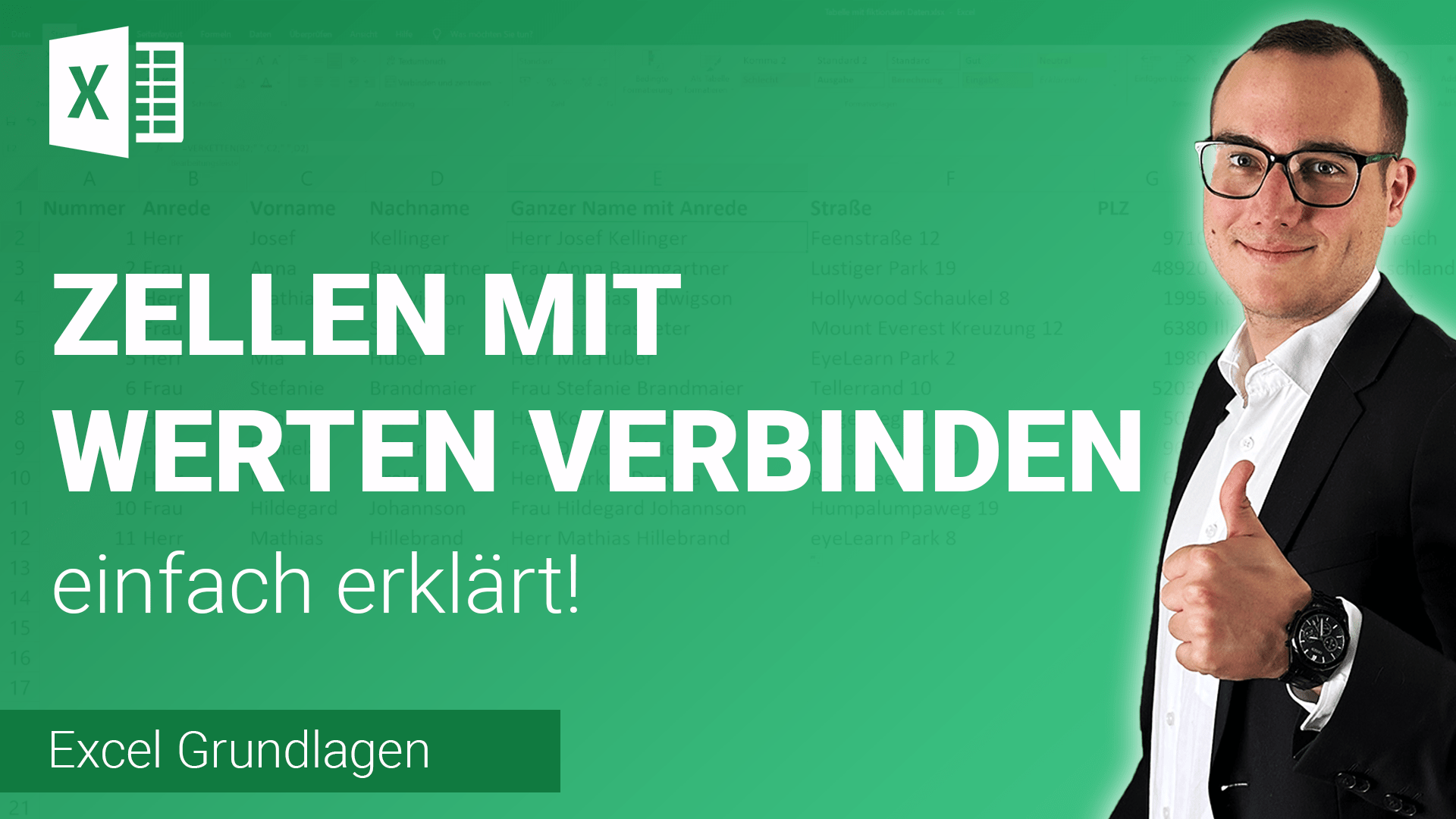 ZELLEN mit INHALTEN VERBINDEN einfach erklärt