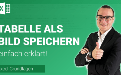 TABELLE als BILD speichern einfach erklärt