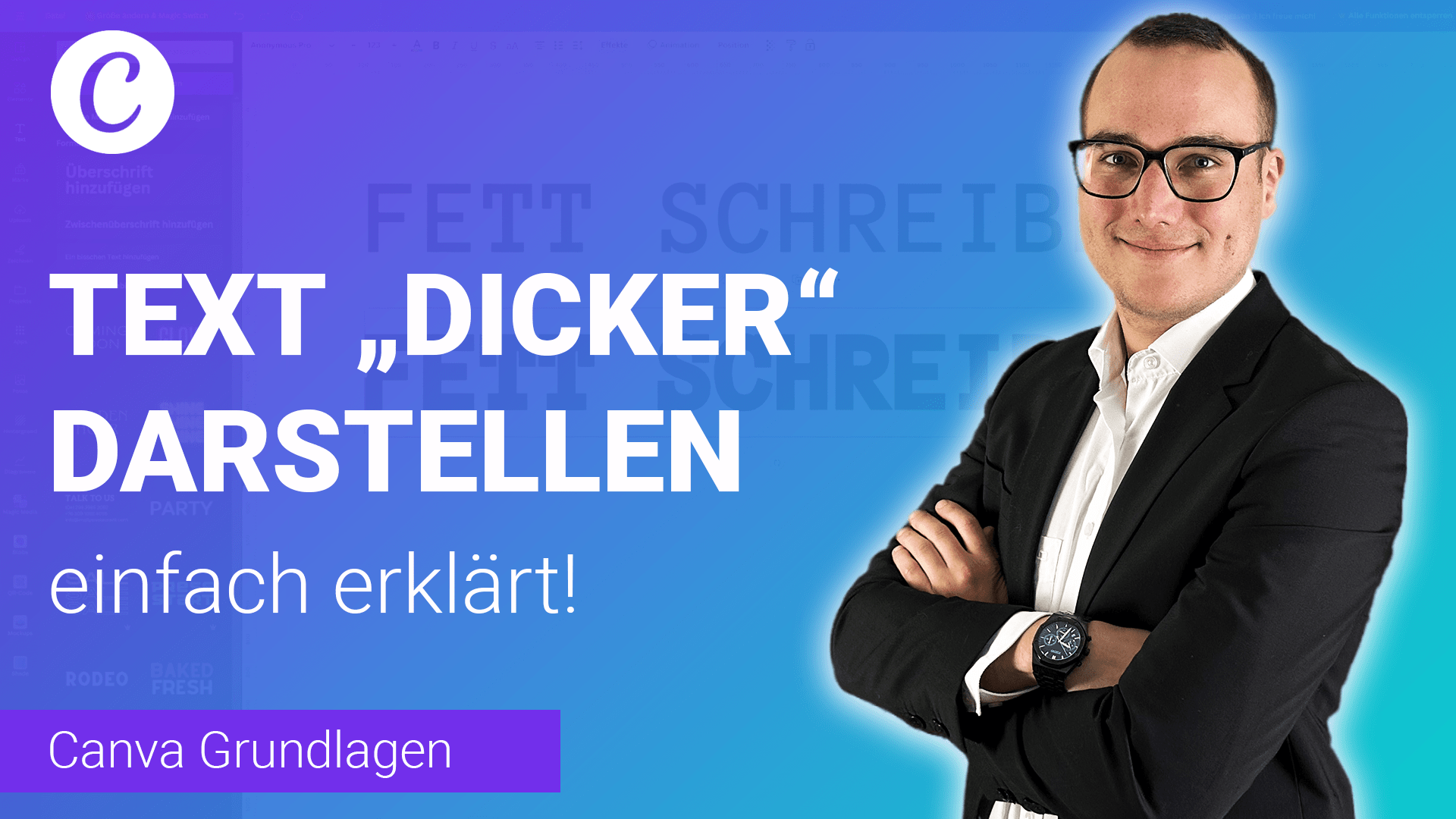 TEXT „DICKER“ darstellen einfach erklärt