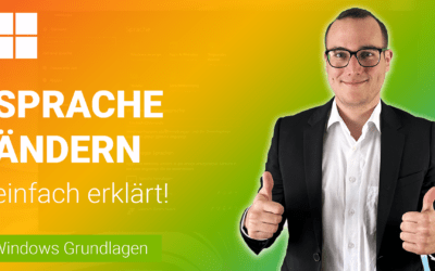 SPRACHE ÄNDERN einfach erklärt