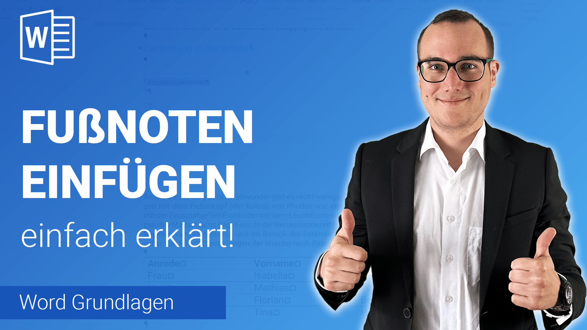 FUßNOTEN EINFÜGEN einfach erklärt