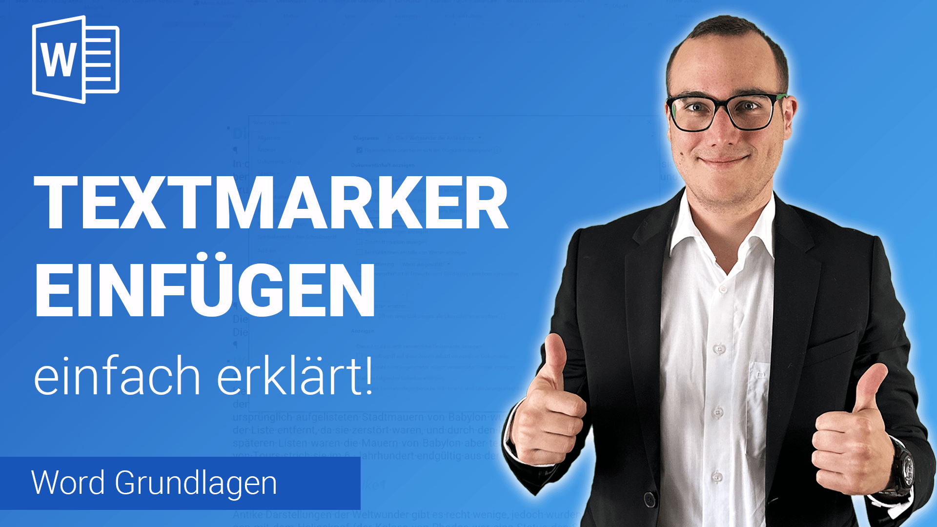 TEXTMARKER einfügen einfach erklärt