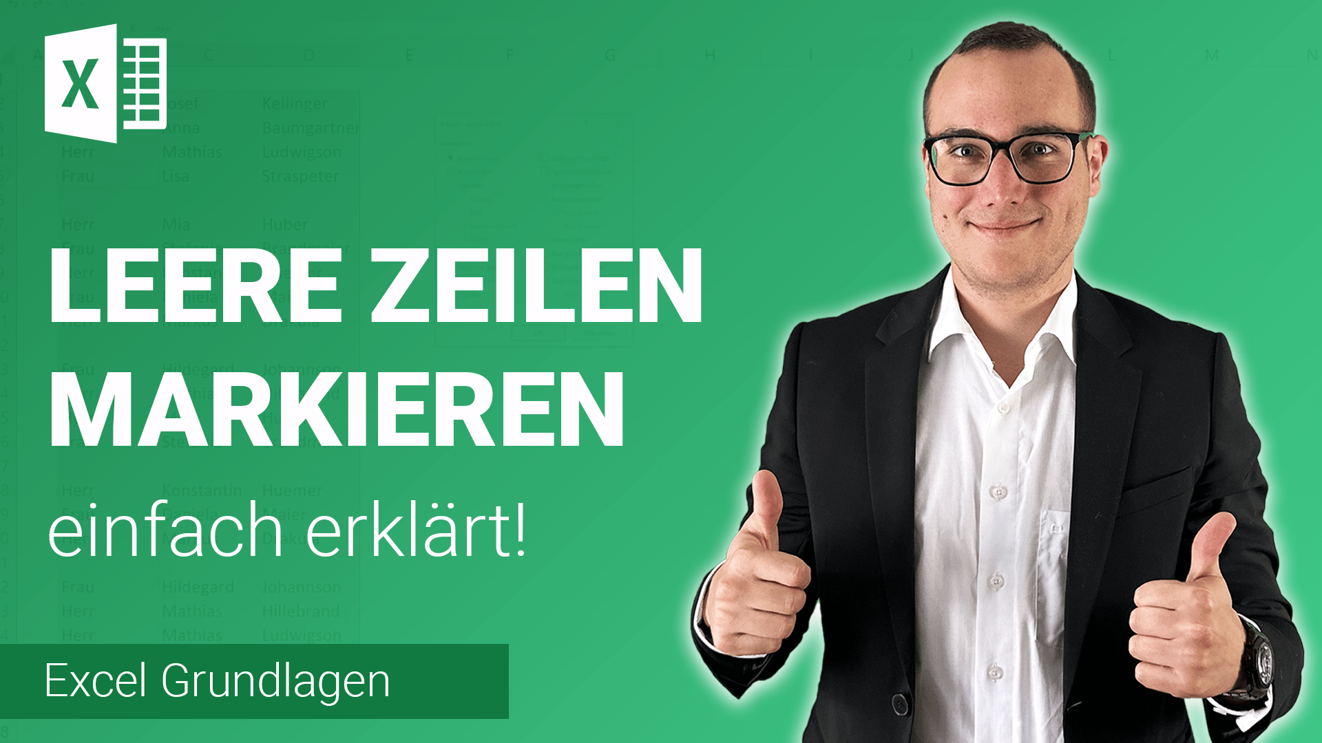 LEERE ZELLEN MARKIEREN lassen einfach erklärt