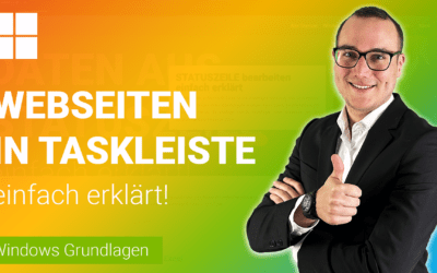 WEBSEITE ALS APP in TASKLEISTE einfügen einfach erklärt