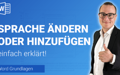 SPRACHE ändern oder hinzufügen einfach erklärt