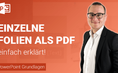 EINZELNE FOLIEN als PDF speichern einfach erklärt