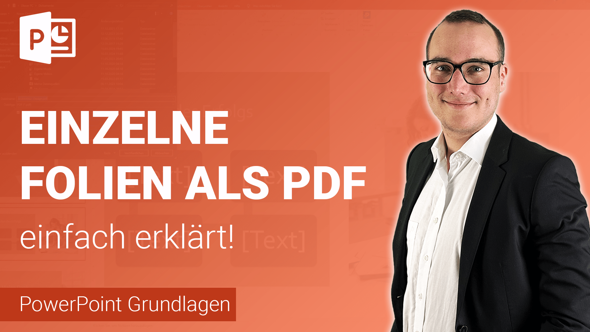 EINZELNE FOLIEN als PDF speichern einfach erklärt