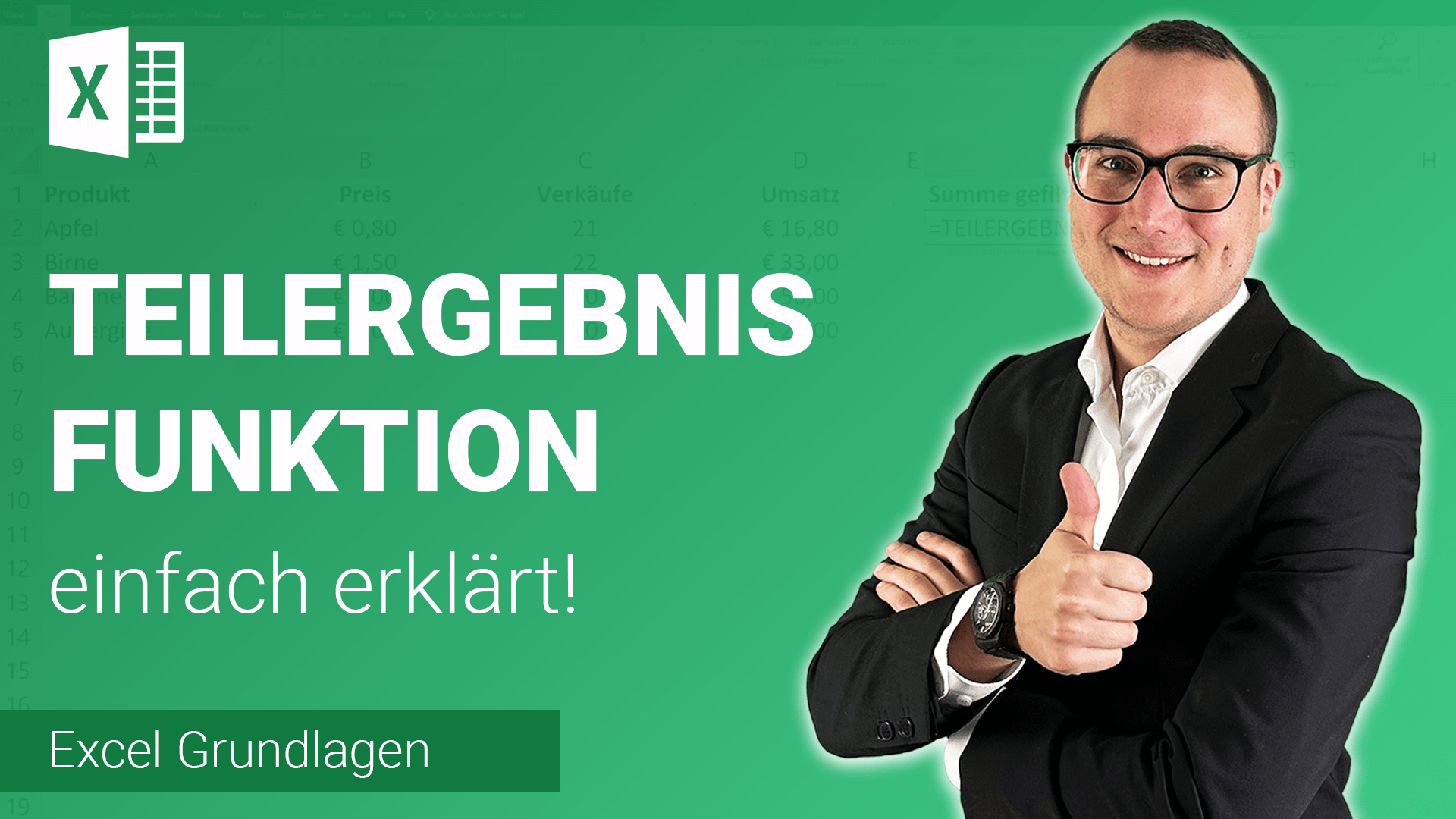 TEILERGEBNIS-Funktion einfach erklärt