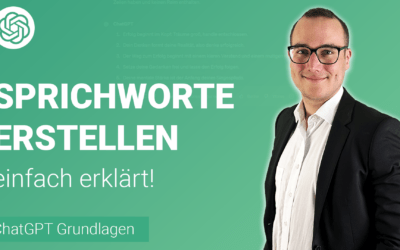 SPRICHWORTE erstellen mit ChatGPT einfach erklärt
