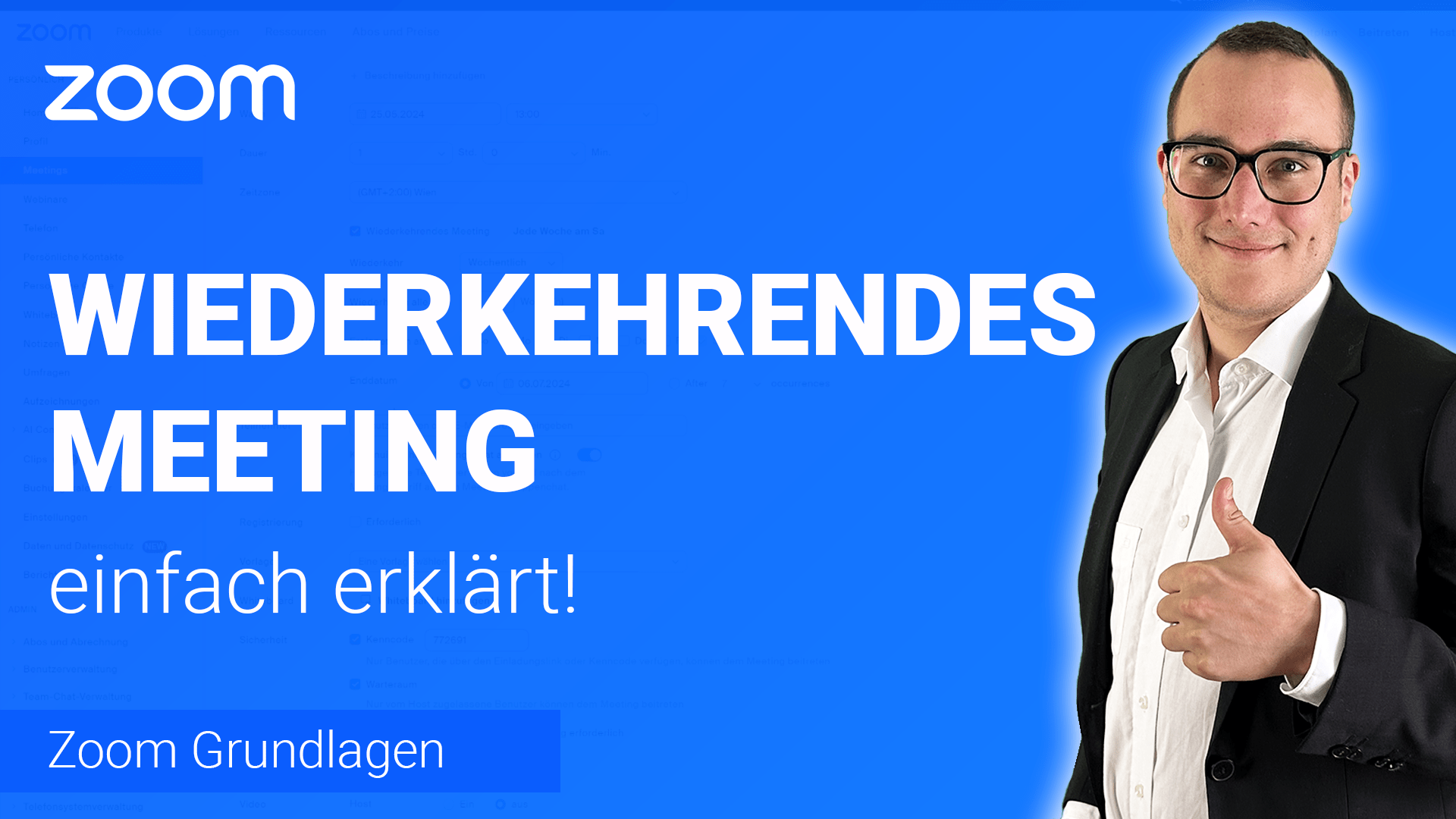 WIEDERKEHRENDES MEETING anlegen einfach erklärt