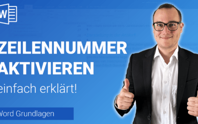 ZEILENNUMMER aktivieren einfach erklärt