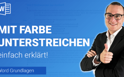 MIT FARBE unterstreichen einfach erklärt
