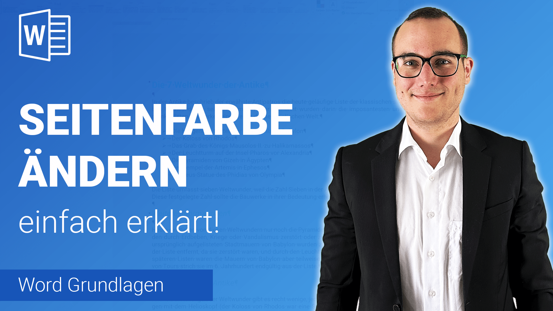 SEITENFARBE ändern einfach erklärt