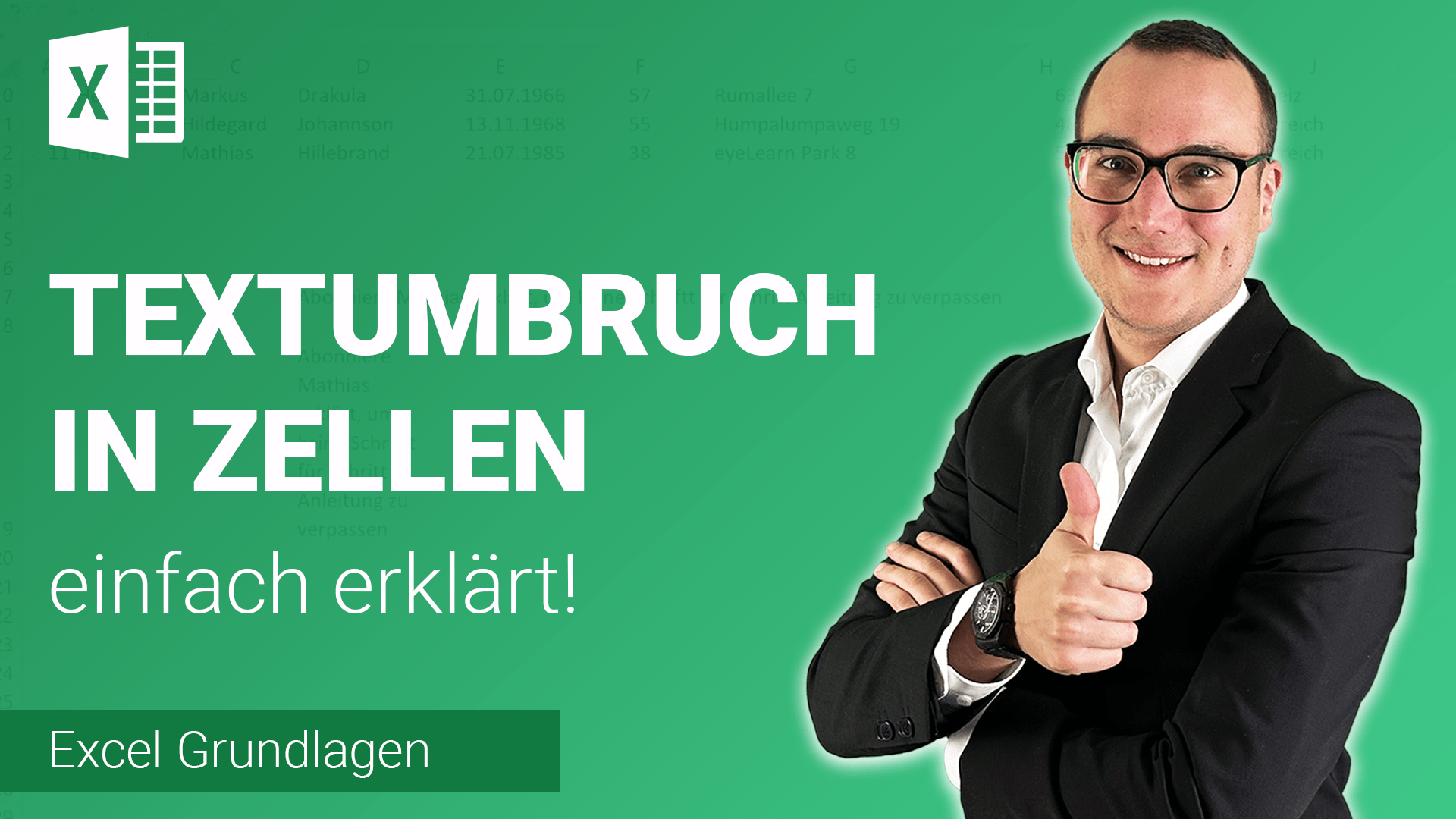 TEXTUMBRUCH IN ZELLEN einfach erklärt