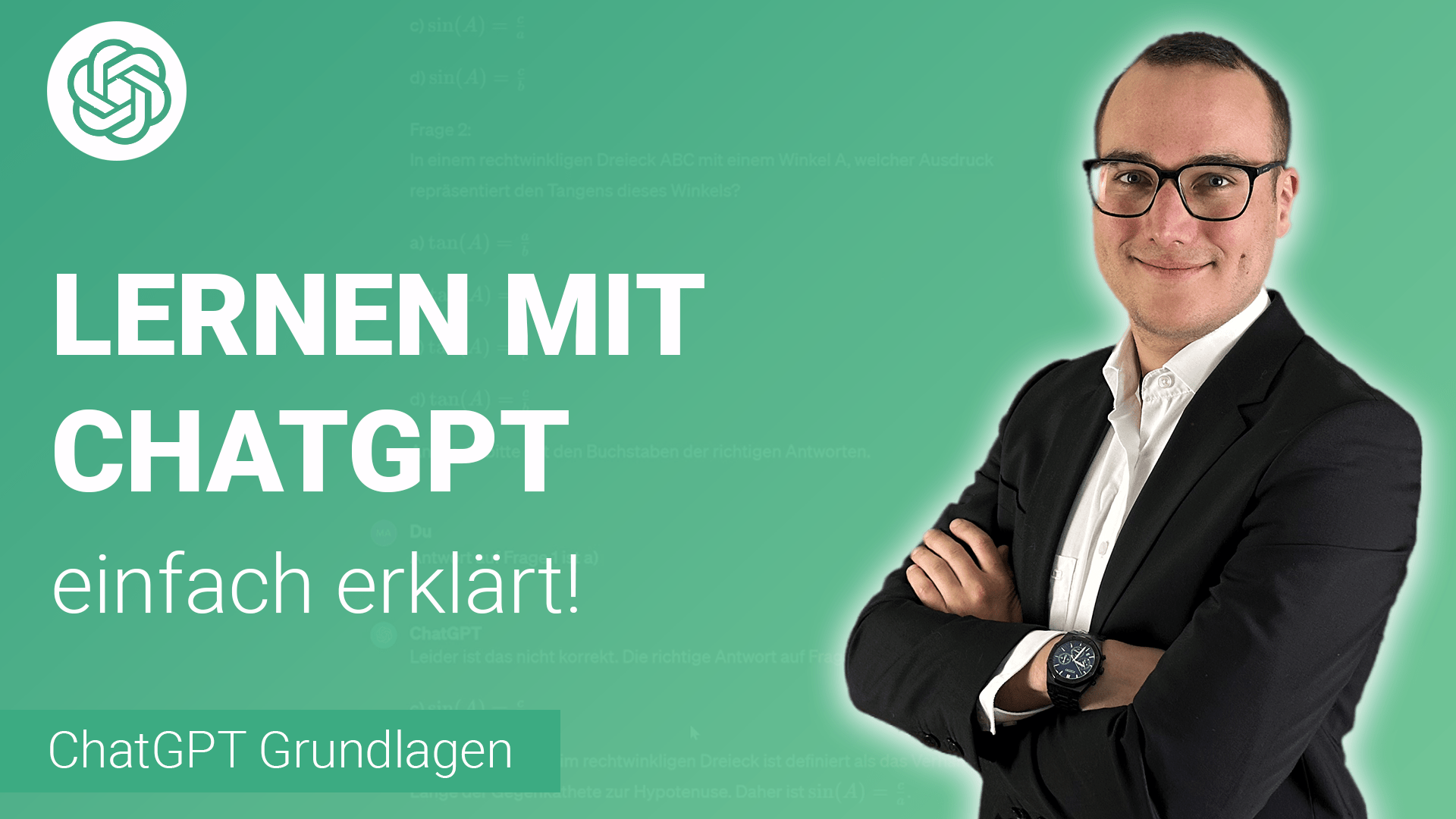 MIT CHATGPT LERNEN in ChatGPT einfach erklärt