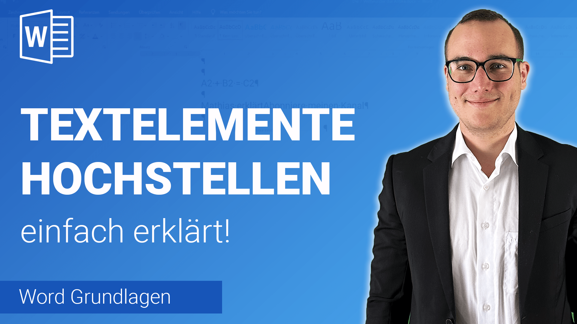 TEXTELEMENTE hochstellen einfach erklärt