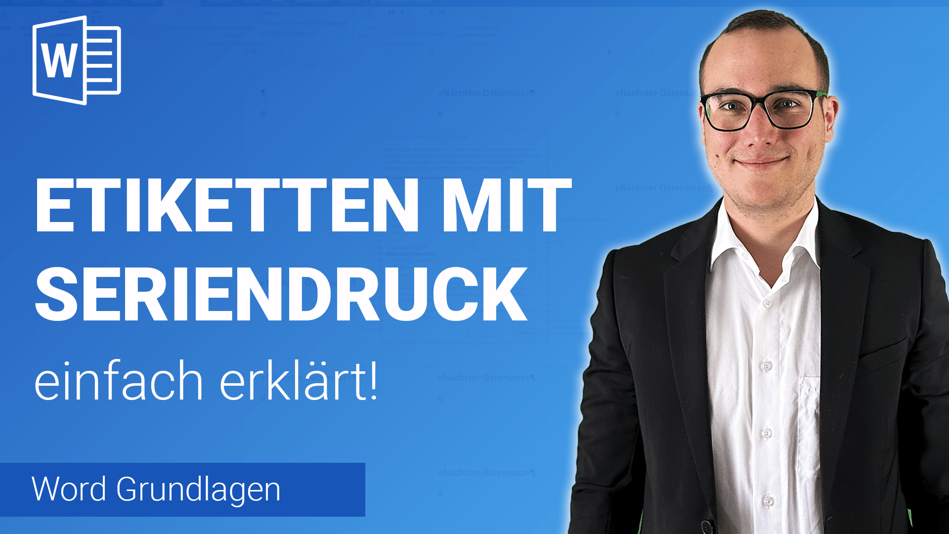 ETIKETTEN mit SERIENDRUCK erstellen einfach erklärt