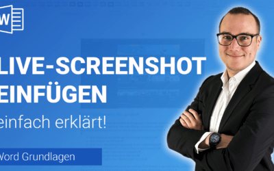LIVE-SCREENSHOT einfügen einfach erklärt