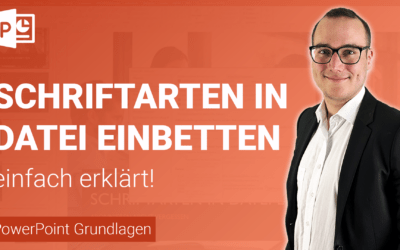 SCHRIFTARTEN in DATEI einbetten einfach erklärt