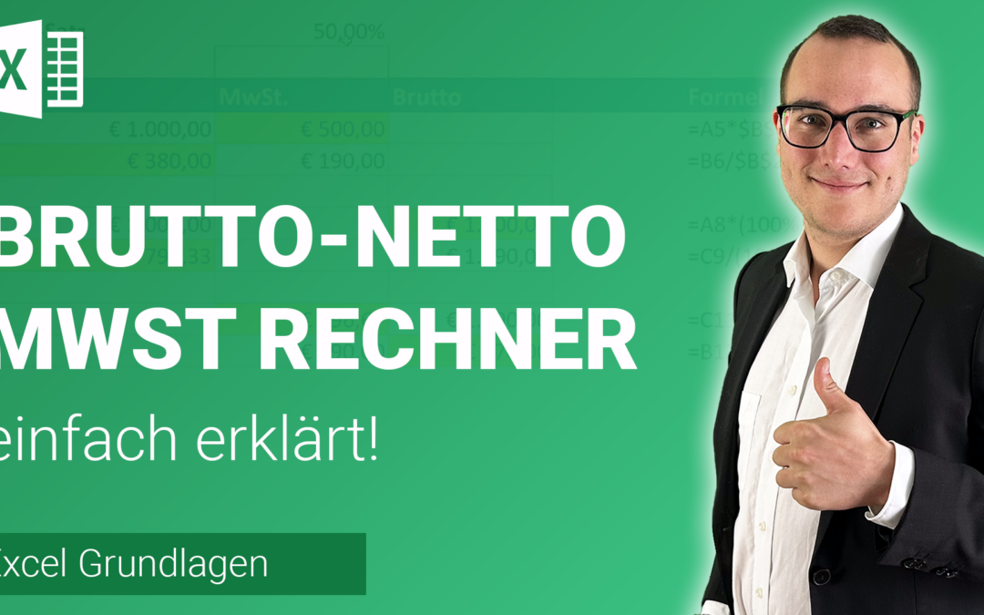 BRUTTO-NETTO RECHNER mit MwSt. bauen einfach erklärt