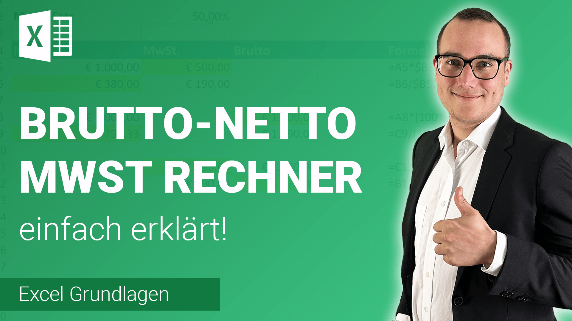 BRUTTO-NETTO RECHNER mit MwSt. bauen einfach erklärt