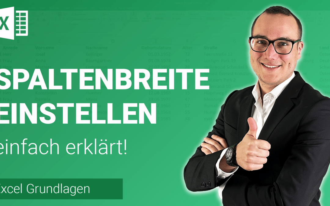 SPALTENBREITE schnell einstellen einfach erklärt
