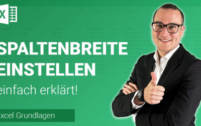 SPALTENBREITE schnell einstellen einfach erklärt